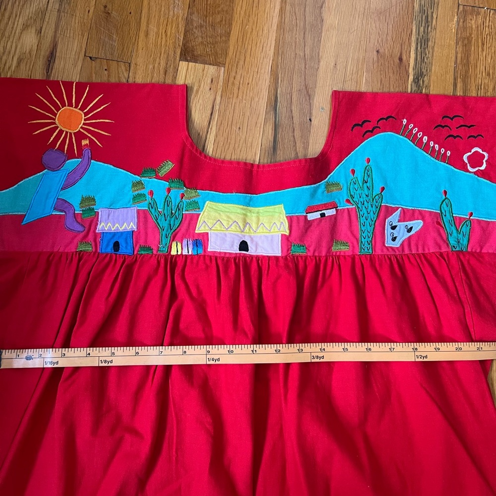 True vintage 1960/1970’s hupil style Mexican dress volup